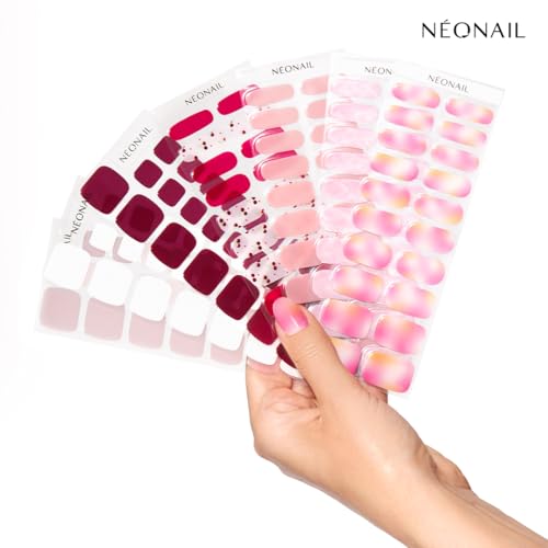 NÉOnail Gel Stickers Easy On - Kit Semipermanente Unghie - Unghie Gel Adesive Uv - Smalto Adesivo Per Unghie - Adesivi Unghie - Nail Art - P05 - 4
