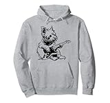 Photo Gallery cane chitarrista chitarra - westie dad mom felpa con cappuccio Photo Gallery cane chitarrista chitarra - westie dad mom felpa con cappuccio