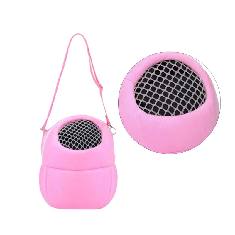 Image of balacoo Pet Breathable Bag Small Pet Carrier Bag with Adjustable Straps Soft-Sided Messenger Carrier for Squirrel Hedgehog Sugar Glider 5.51 X 5.51 X 6.69 in