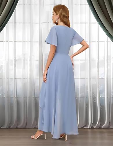 Elegant Dusty Blue Two-Piece Pant Suit for the Mother of the Bride - Image 5
