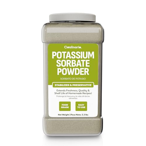 Coolinario Potassium Sorbate (1 GAL - 3.3 LBS) Food Grade Preservative