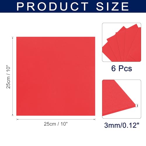 Mousse EVA rouge foncé 3mm de haute densité pour modélisation précise - 2