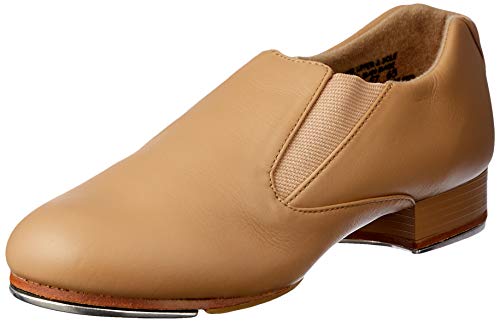 Capezio Women's Riff Slip-On Tap Shoe, 8 Caramel