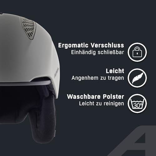 ALPINA GRAND - Sicherer, Optimal Klimatisierter, Bruchfester & Anpassbarer Skihelm Für Erwachsene