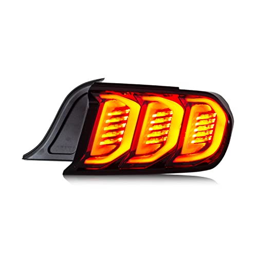 Inginuity Time Led Tail Lights For Ford Mustang 2016-2022 Sequential Turn Signal Black Rear Lamps Accessary Assembly #TOP7