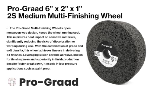 Image of Multi-Finishing Wheel 6 inch x 2 inch x 1 inch, 2S Medium, 13177