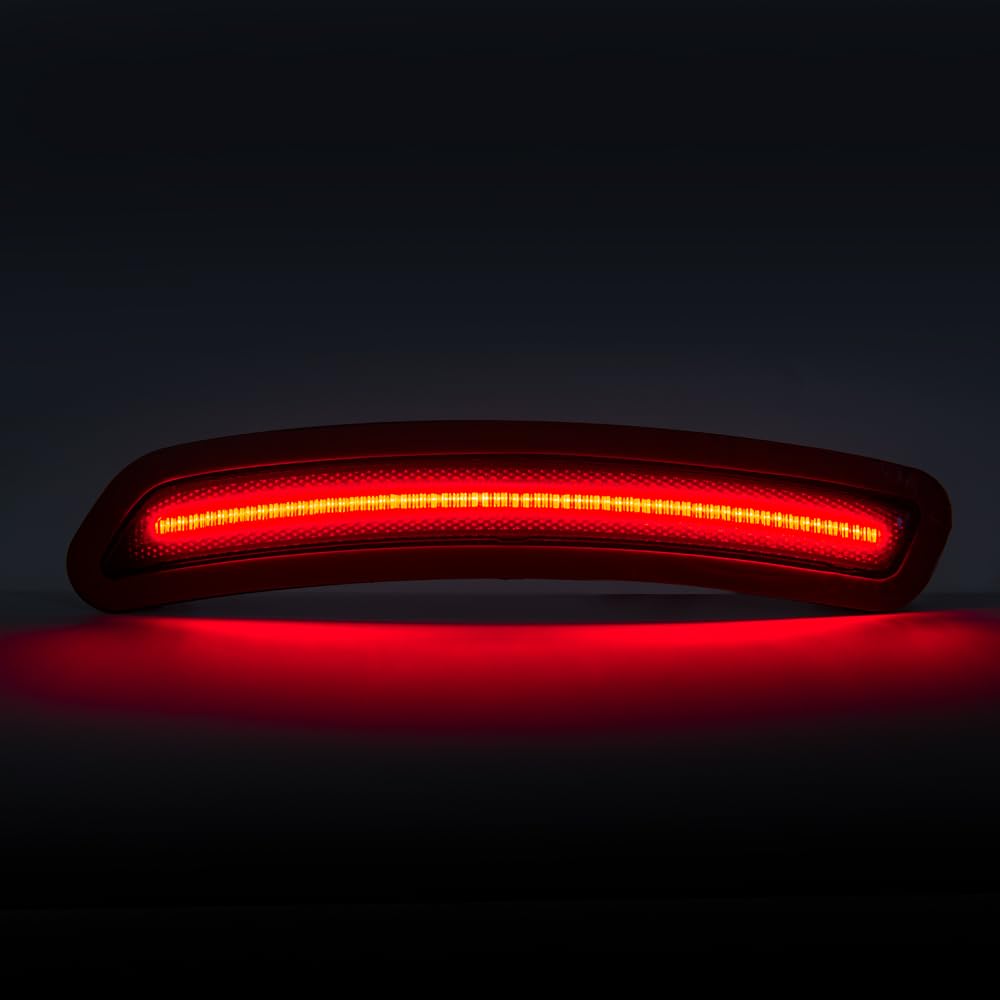 2 szt. 72 diody LED czerwona lampa obrysowa boczna do Supra 2020-2021 reflektor tylnego zderzaka żarówka Led nadkola(Clear lens)