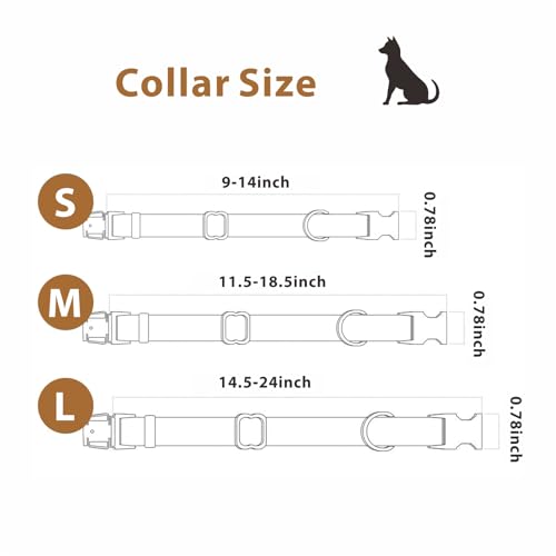 Dog Collar and Leash Set,Leather Silicone Waterproof Odor-Proof Dog Collar and Leash for Large Dogs, Soft Flexible Dog Collars, Durable Thick Adjustable Pet Collar (Green, Large (16-24.5" Neck)) by Ben & Fellows - Image 6