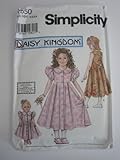 Simplicity Pattern #7550 - Daisy Kingdom - Child's Dress and Doll Dress for 17-Inch Doll
