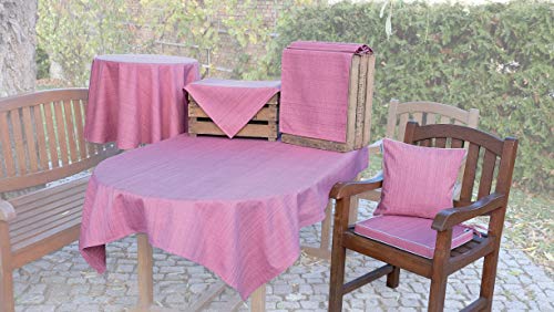 TextilDepot24 Outdoor Cushion Cover Weatherproof for Outdoor and Indoor Use (40 x 40 cm, Dusky Pink), Antique Pink - Image 2