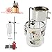 JACKBAGGIO 10 Litres 2 Gallon Nuovo Casa DIY Inossidabile Moonshine Still Distillatore Di Acqua Pura Di Olio Essenziale Con Bottiglia Di Separazione Pompa Dell'acqua Termometro