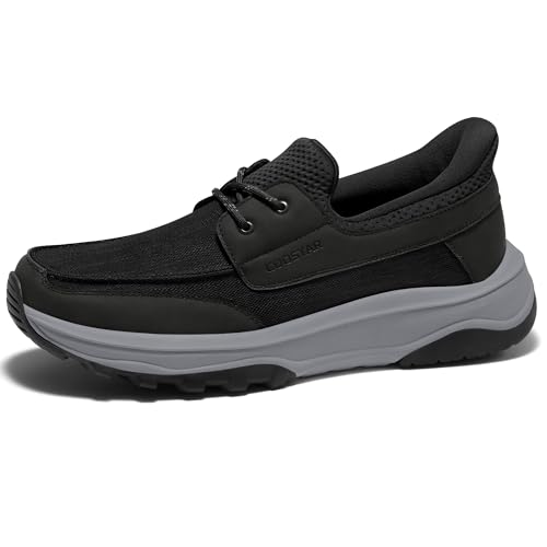 Best Men's Shoes for Sciatica Pain: Relief & Comfort 13 Coostar Mens Orthopedic Slip On Shoes with Arch Support Hands Free Loafers Casual Comfortable Walking Shoe Black Size 13