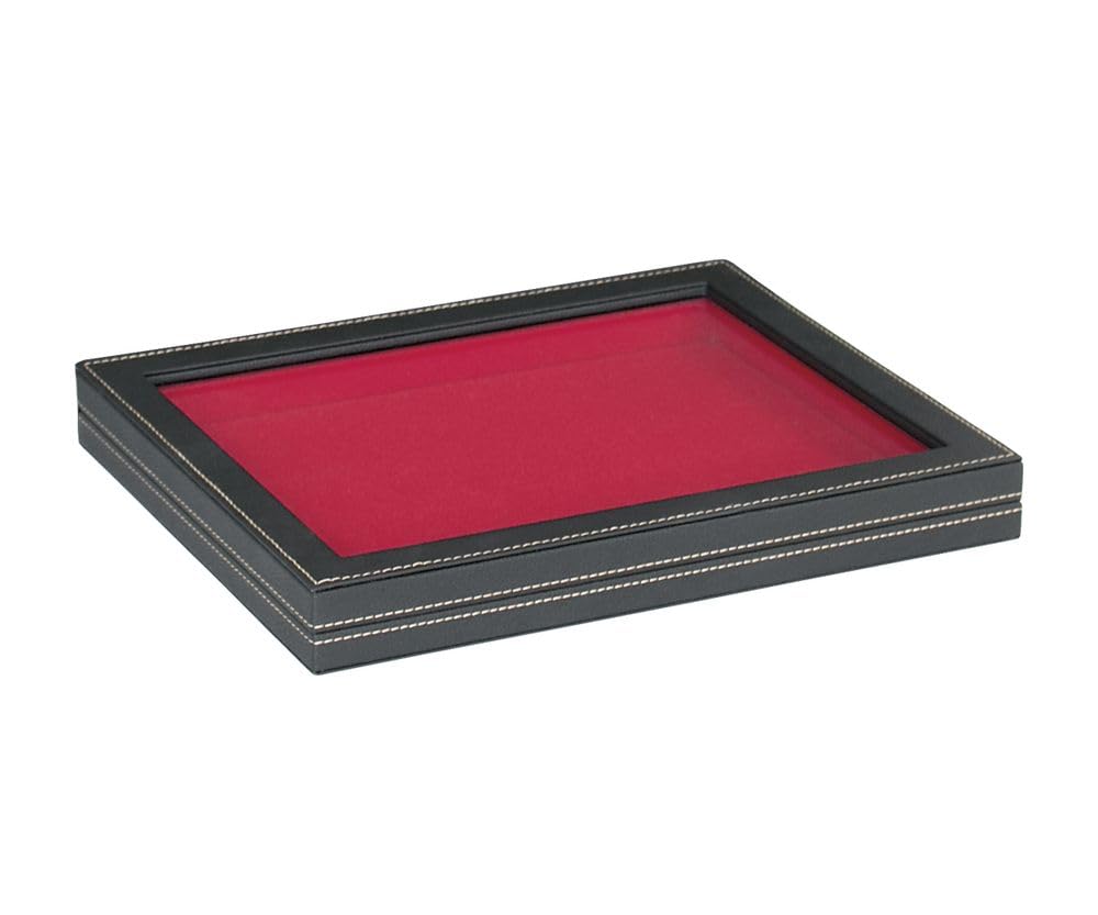 Estuche NERA M LINDNER original con plantilla roja para guardar monedas 3