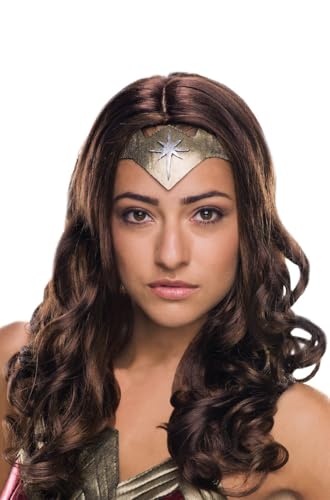 Perruque Wonder Woman volumineuse pour masquer vos cheveux sous un costume