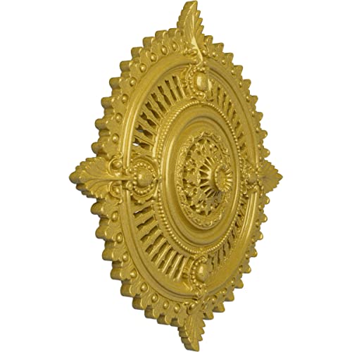 Image of Ekena Millwork Haylynn Ceiling Medallion, Rich /Gold