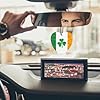 Irish Flag with Shamrock 3 PCS Car Air Freshener Hanging Aromatherapy Tablets Automotive Ornament for Auto Room Bathroom Bedside Love form #5