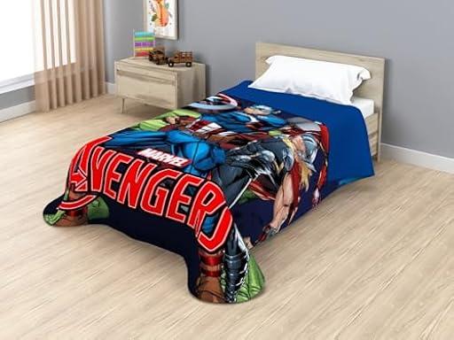 Disney Marvel Jay Franco Colcha Bouti Termosellada Avenger Strenght of 4, 170 x 250 cm, Microfibra, Relleno 100gsm JE12754ET | Ya disponible en tu tienda friki favorita! En mundofriki.es!