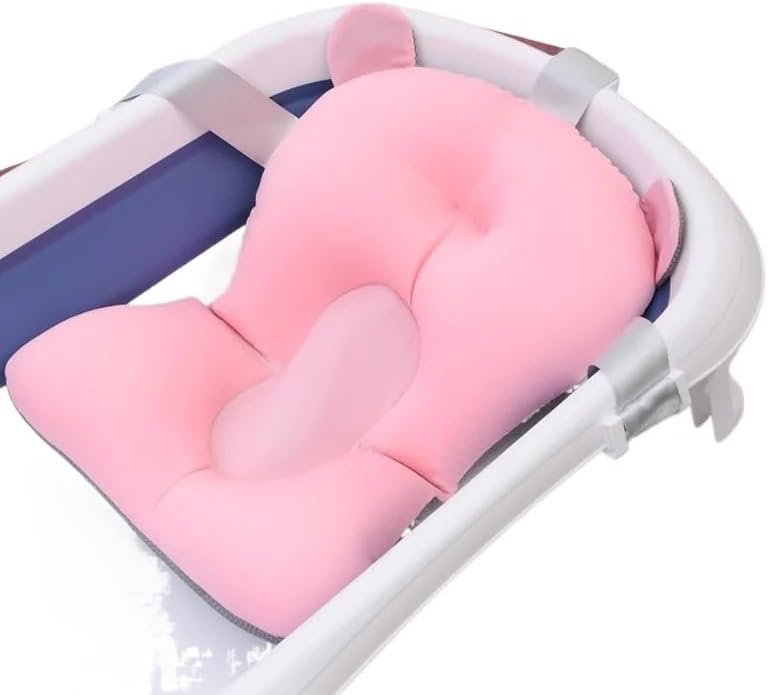 Miniatura 4 de Almohada de baño Asiento De Baño Para Bebé, Alfombrilla De Apoyo Plegable Para Bañera Y Silla De Bebé, Almohada De Bañera Para Recién Nacido, Cojín