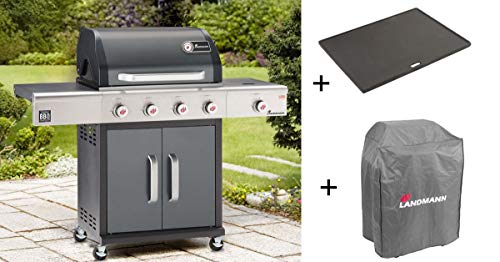 Preisvergleich Produktbild Landmann Gasgrill Triton 4.1 Silber / schwarz