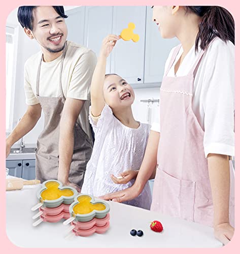 Silicone Popsicle Molds, Cute Ice Pop Molds Reusable Cake Pop Mold Set With Lid Popsicle Sticks, Easy Release Bpa Free Cartoon Ice Cream Mold For Kids #TOP5