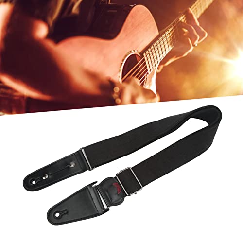 Sangle d’ukulélé, sangle de guitare en lin et coton pratique universelle noire confortable avec 2 micros pour les… - Les Beatles, Paul McCartney, John Lennon, RIngo Starr, George Harrison Sangle d'ukulélé, sangle de guitare en lin et coton pratique universelle noire confortable avec 2 micros pour les… – Image 3