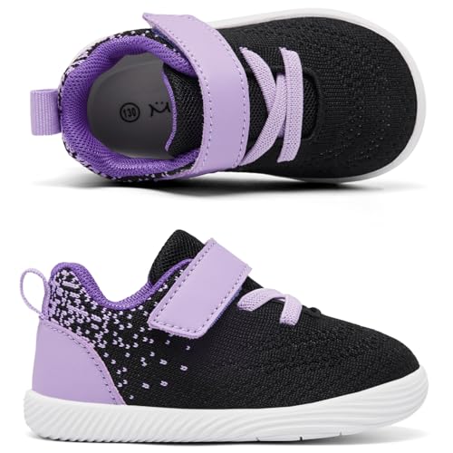 Image of MORENDL Toddler Sneakers Baby Boys & Girls Barefoot Shoes Lightweight Breathable Walking Running Tennis Athletic Sport Shoes