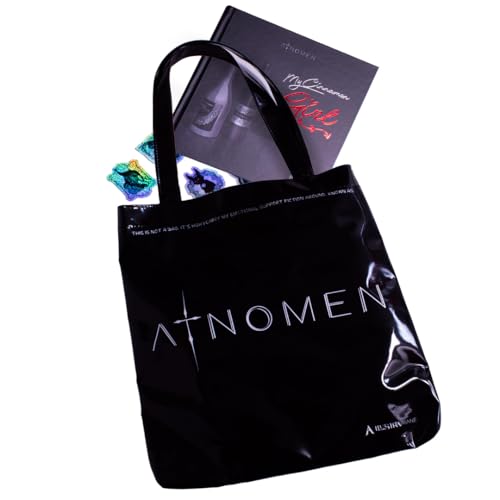 Bolsa Tote Negra My Cinnamon Girl con Libro y Stickers miniatura 3