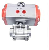 DN50 Pneumatic Actuator Ball,304 SS,Double Acting Actuator