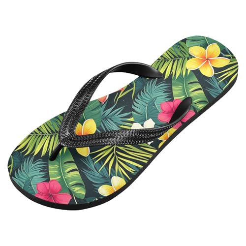 Burbuja Colorful Flowers Flip Flops for Women Men, Soft Thong Sandals Rubber Slippers for Pool Beach Essentials2