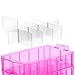 LifeSmart USA Stackable Storage Container Pink 50 Adjustable Compartments Compatible with Lego Dimensions Shopkins Littlest Pet Shop Arts and Crafts And More