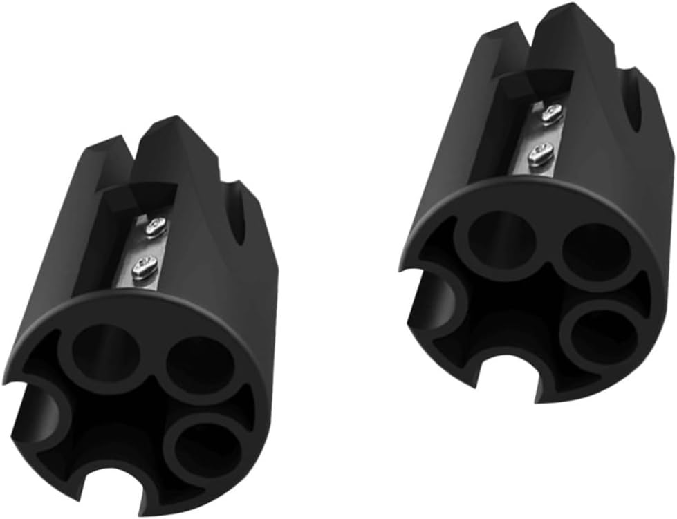 Mipcase 2pcs Brow Pencil Sharpener Tool for Makeup Pencils Compact Design for Eyebrow and Lip Liner Accessory for Home and Salon Use Easy to Carry and Clean