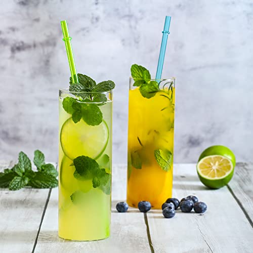 24 PCS, Reusable Straws with 4 Brushes, 10.5