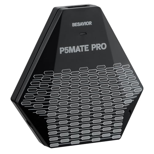 Besavior P5 Mate Pro 1000 Adaptateur pour PS5 – Convertisseur PS5 pour XIM, ReaSnow, Switch, Xbox, Manettes PS4, Jeu Amélioré, Prise en Charge des Gâchettes Adaptatives et des Vibrations, Faible Laten