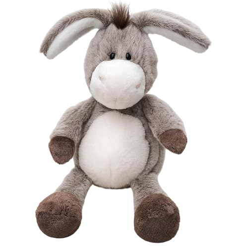 KbouZgxa Esel Kuscheltier 32 cm Weiches Plüschtier Grauer Esel Stofftier Niedliches Kuscheltier Esel Für Spielen Und Schlafen
