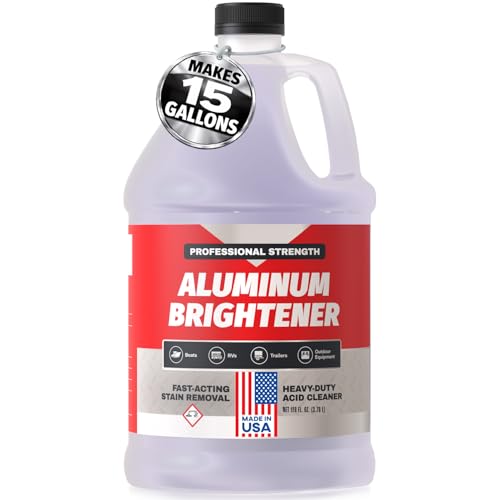 Concentrated Aluminum Brightener & Cleaner – Makes 15 Gallons – Removes Oxidation, Dirt, & Grime...