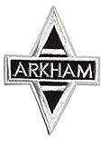 Superhero Bat Series Arkham Assylum Cutout Logo Crest Embroidered Patch