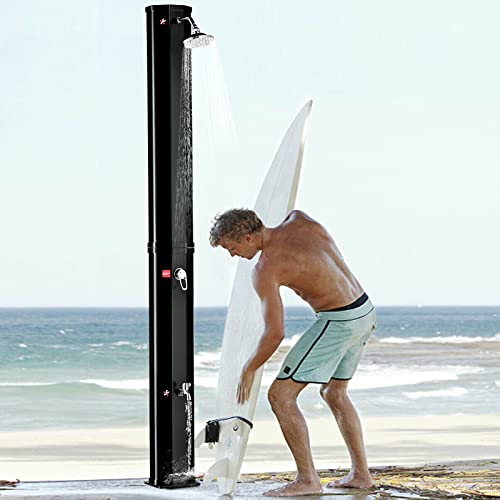 AMGYM Outdoor Solar Shower 16 Gallon Solar Heated Outdoor Shower with