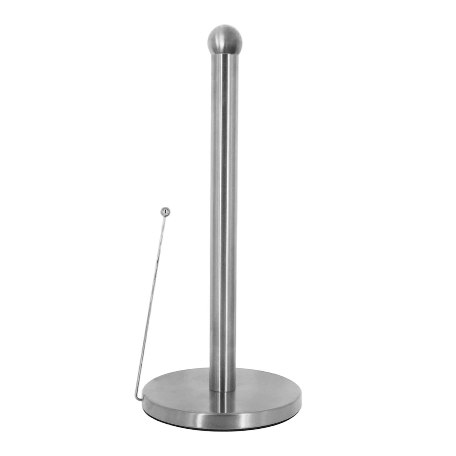 Elnwnnkc Silver Vertical Tissue Holder Rack Replacement Napkin Stand Kitchen Countertop Stainless Steel Paper Towel Easy To Use Countertop Metal Paper Towel