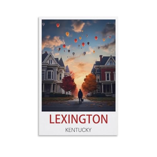 Lexington Kentucky poster vintage toile crée une ambiance de chambre cocooning