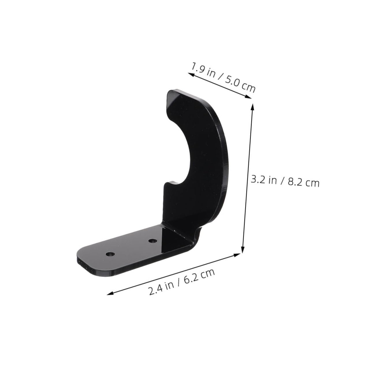 BRIGHTFUFU Bat Display Holder for 4 Baseball Bats Wall Mount Rack Hockey Bat Bracket Softball Bat Holder Black Finish