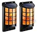 Produktbild Ltteny Solar Flame Wandleuchten Im Freien, Wasserdicht Flackernde Flamme Solarleuchten photoSensor Auto EIN/Aus 66 LED Solar Wand-Nachtlichter (2pcs)