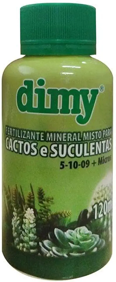 Fertilizante Dimy Cactus e Suculenta para Jardim 120ml