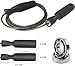 Professional Adjustable Steel Wire Tangle-Free Skipping Jump Rope Durable,Easy to Adjust Premium for Men Women Speed Jumping Rope Boxing Cardio Endurance Workout Suitable All Heights (Black)