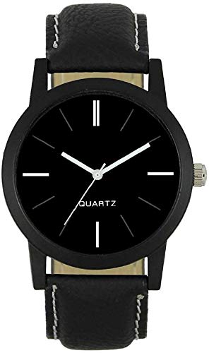 Purna Fashion Casual Analogue Black Dial Mens Leather Watch- Purna_S-50 (B084VKMP9M) Amazon Price History, Amazon Price Tracker
