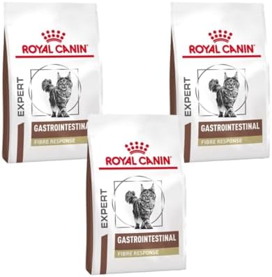 Royal Canin Veterinary Gastrointestinal Fibre Response | Paquete Triple | 3 x 400 g | Pienso para Gatos Adultos | para el Apoyo digestivo | Contenido energético Ajustado
