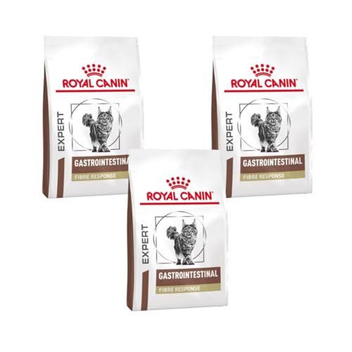 Royal Canin Veterinary Gastrointestinal Fibre Response | 3er Pack | 3 x 400 g | Trockenfutter für Erwachsene Katzen | Zur Unterstützung der Verdauung | Angepasster Energiegehalt