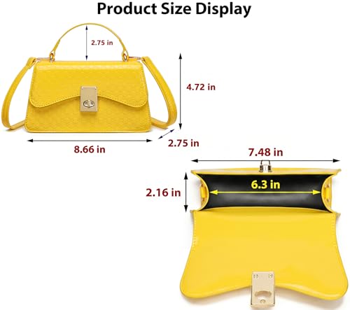 Image of Mini Crossbody Bag for Women, Cute Mini Purse, Ladies Small Top Handle Satchel, Trendy Daily Clutch Purse