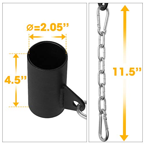 Image of Yes4All Exercise Machine Adjustable T Bar Row Attachment, D Row Handle /Landmine Handle Attachment with Textured Rubber Handles