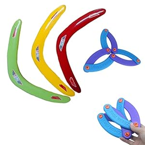 Boomerang,Canzoon 4Pcs Boomerang Kids Sports Rückkehr Boomerang Flying Boomerang Für Kinder Und Erwachsene Outdoor Booma Fliegendes Sport Boomerang Outdoor