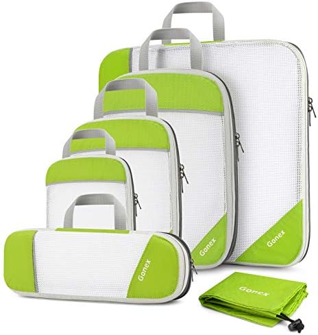 Compression Packing Cubes, Gonex Extensible Storage Mesh Bags Organizers 1 Compression Packing Cubes, Gonex Extensible Storage Mesh Bags Organizers